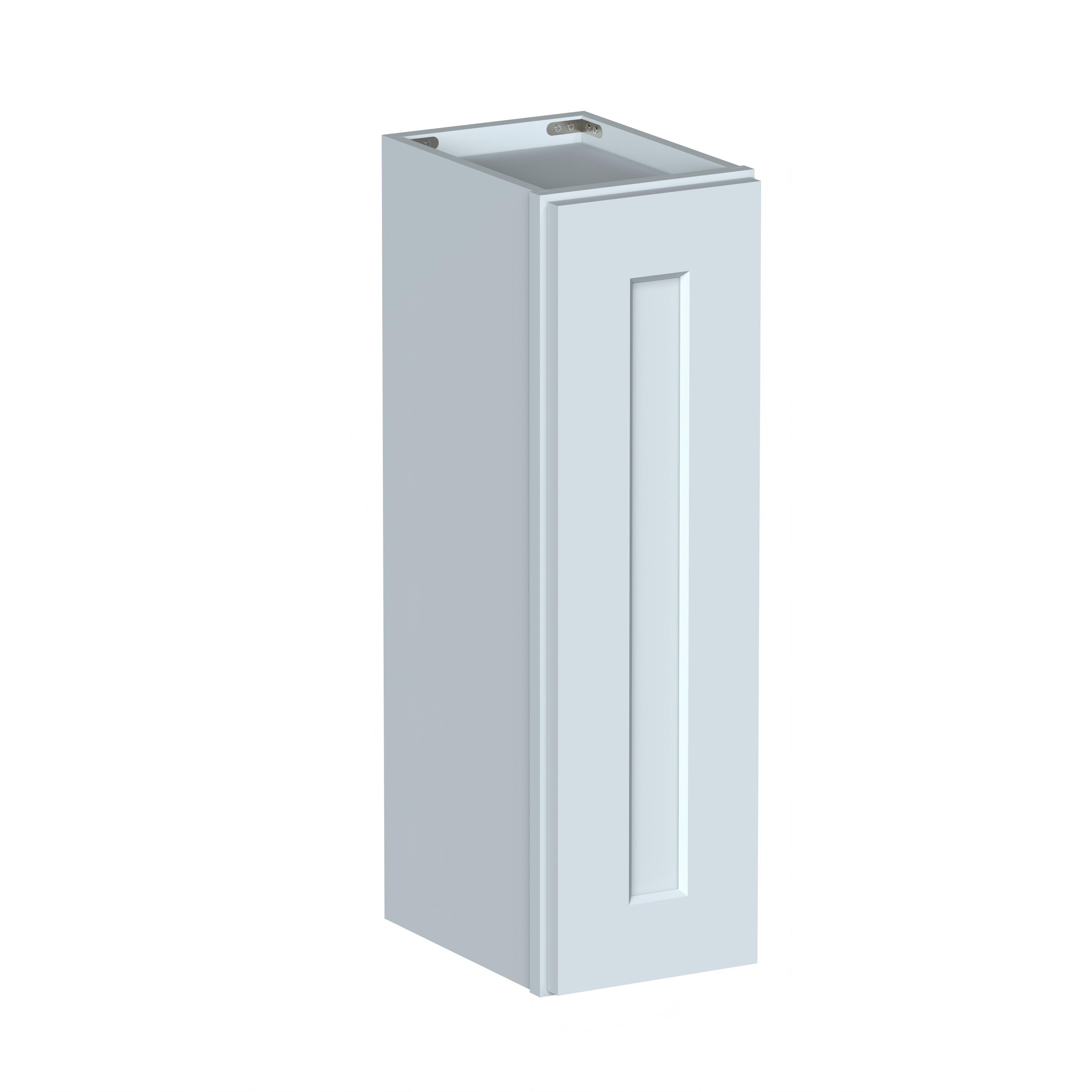 Dove Grey RTA 9"W x 12"D x 30"H Standard Wall Cabinet with 1 Door and 2 Shelves