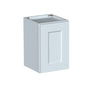 Dove Grey RTA 12"W x 12"D x 30"H Short Wall Cabinet with 1 Door