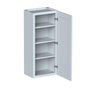 Dove Grey RTA 18"W x 12"D x 42"H Standard Wall Cabinet with 1 Door and 3 Shelves