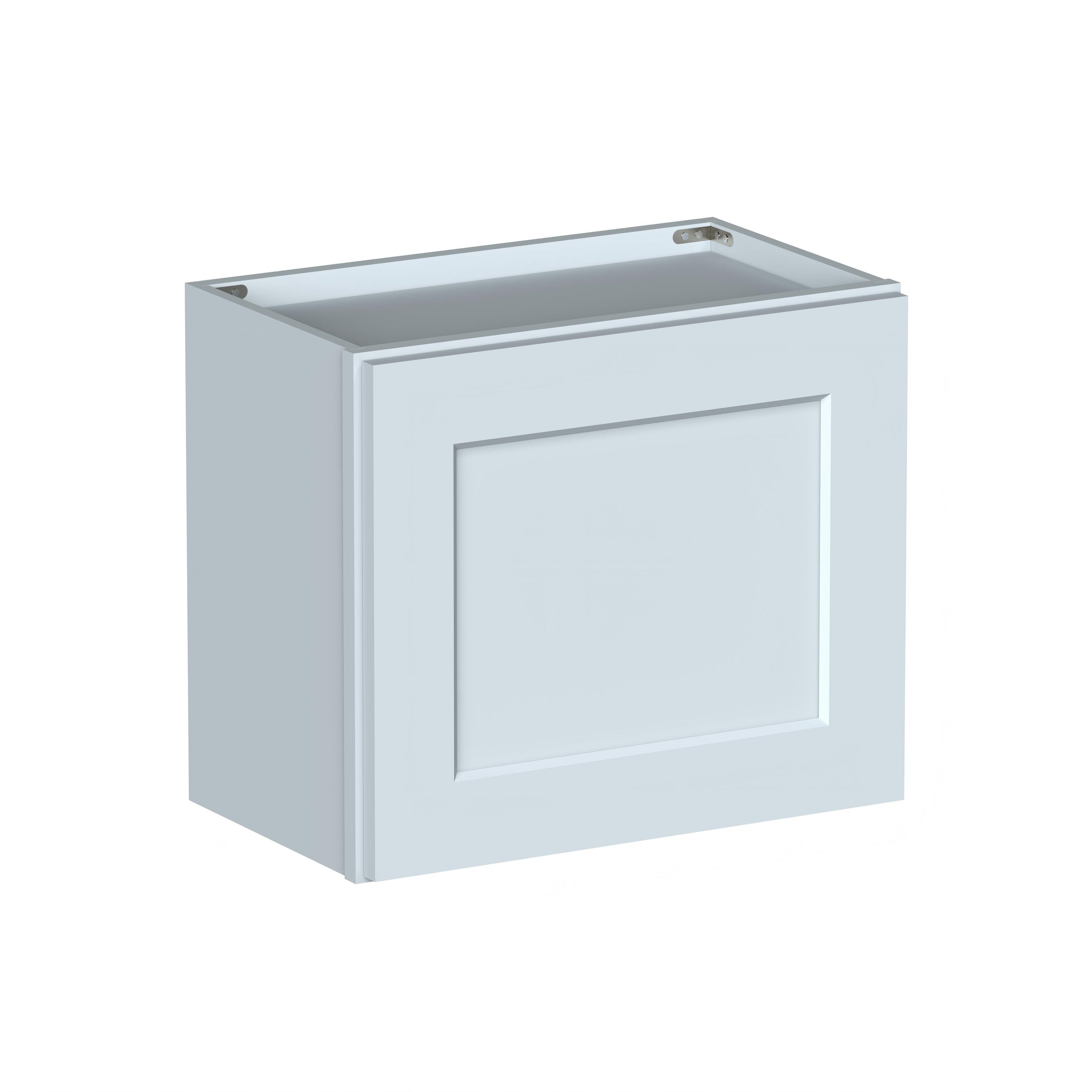 Dove Grey RTA 21"W x 12"D x 18"H Short Wall Cabinet with 1 Door