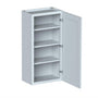 Dove Grey RTA 21"W x 12"D x 42"H Standard Wall Cabinet with 1 Door and 3 Shelves