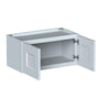 Dove Grey RTA 24"W x 12"D x 12"H Short Wall Cabinet with 2 Doors