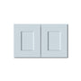 Dove Grey RTA 24"W x 12"D x 15"H Short Wall Cabinet with 2 Doors