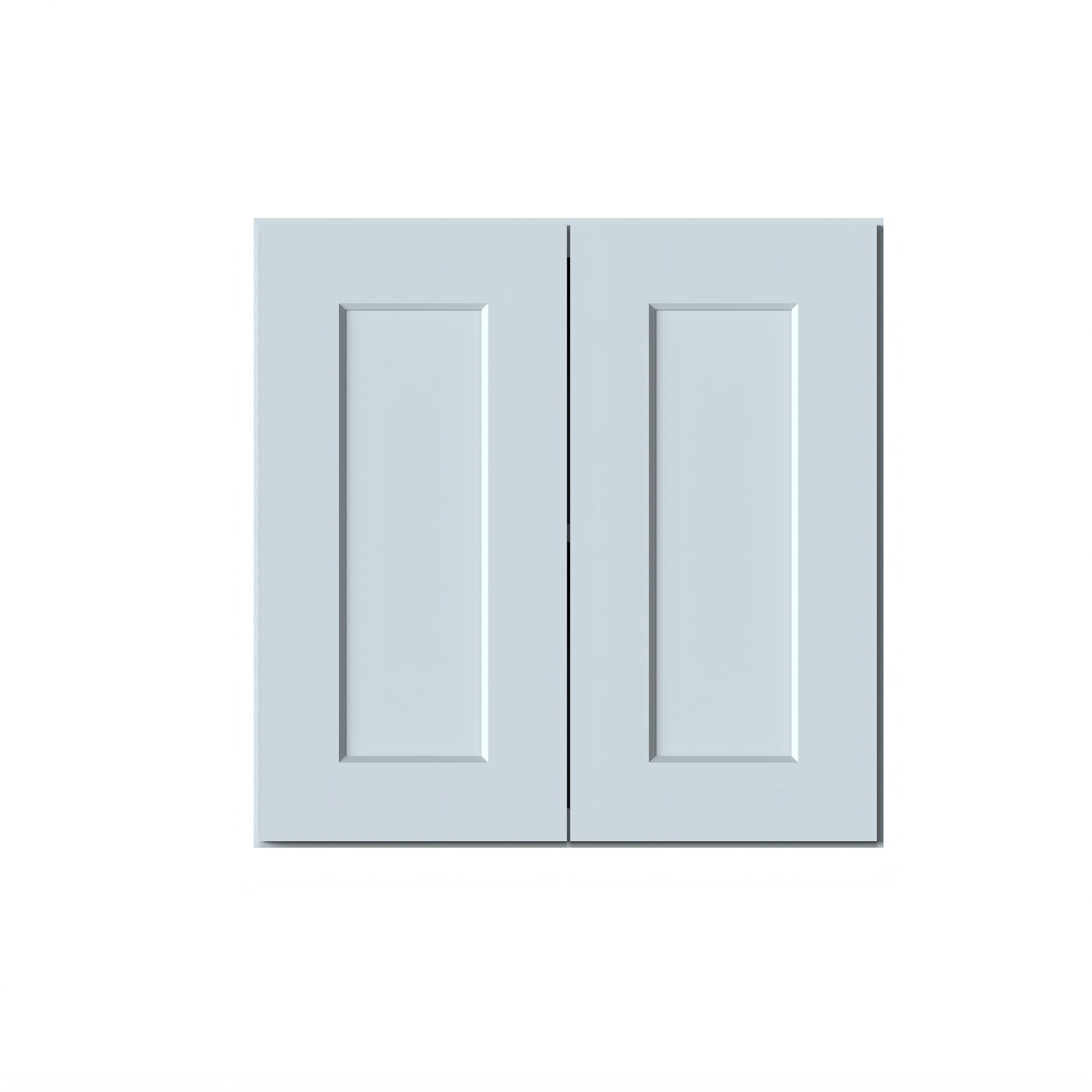 Dove Grey RTA 24"W x 12"D x 24"H Short Wall Cabinet with 2 Doors and 1 Shelf