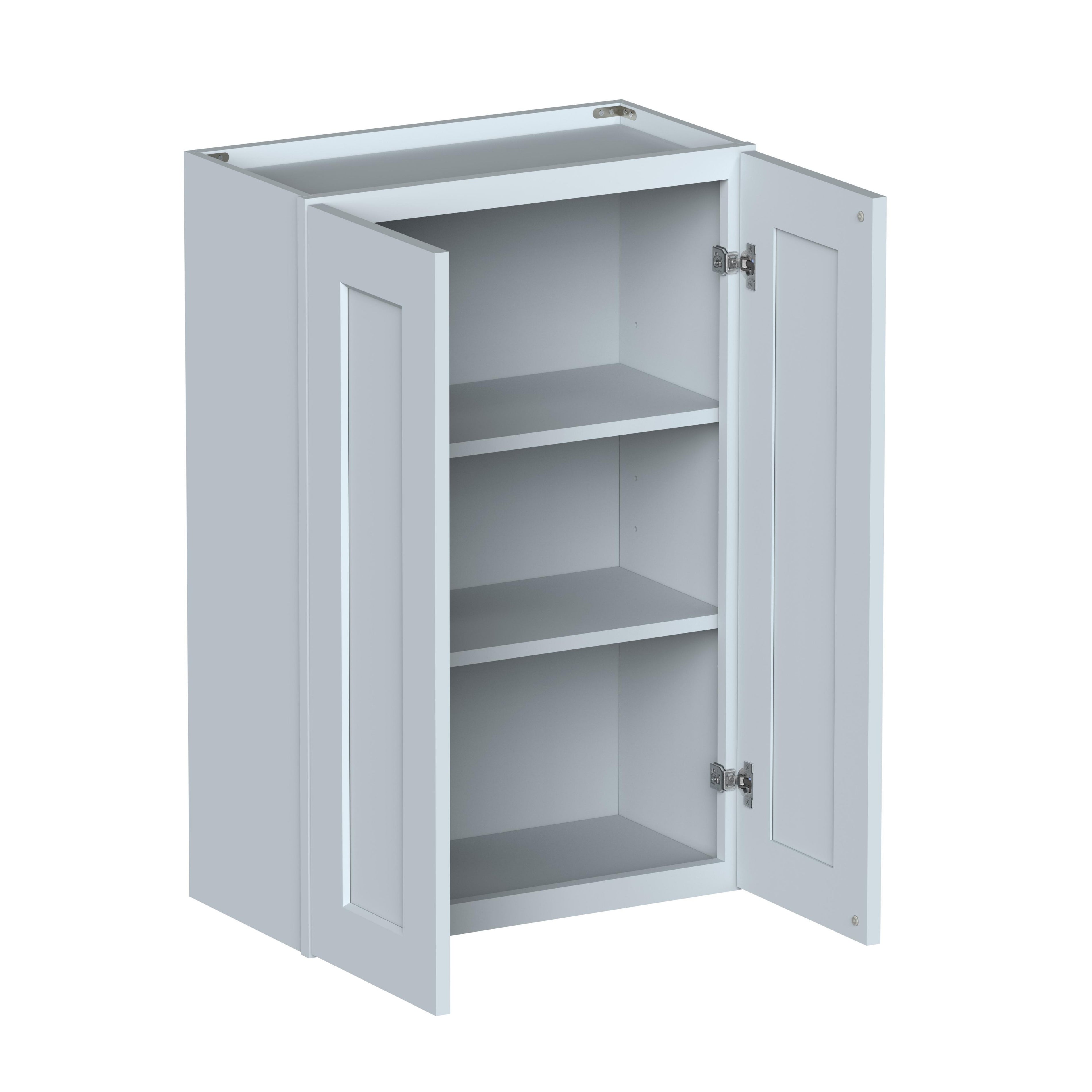 24"W x 12"D x 36"H Plywood Wall Kitchen Cabinet with 2 Doors Ready to Assemble