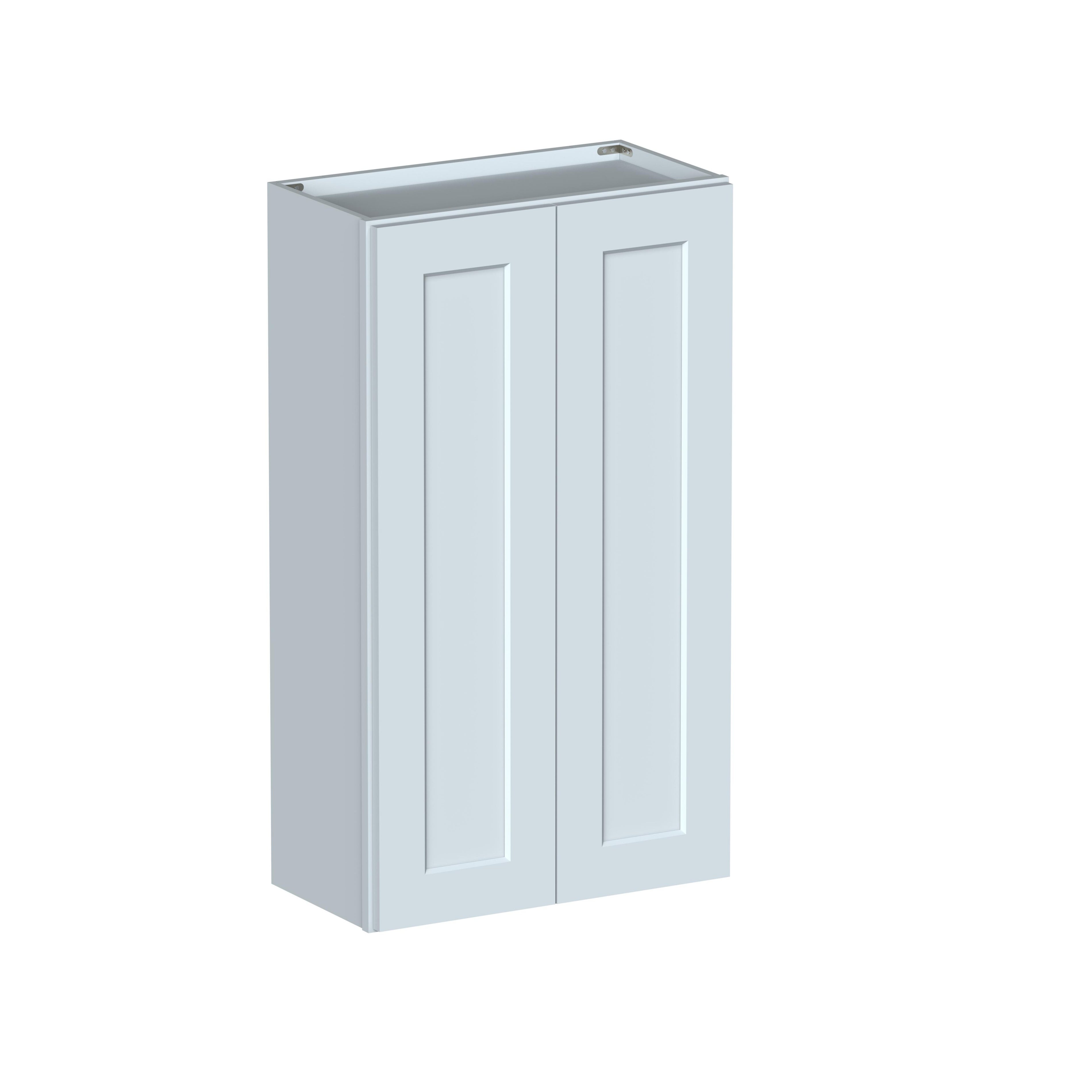 24"W x 12"D x 42"H Plywood Wall Kitchen Cabinet with 2 Doors Ready to Assemble