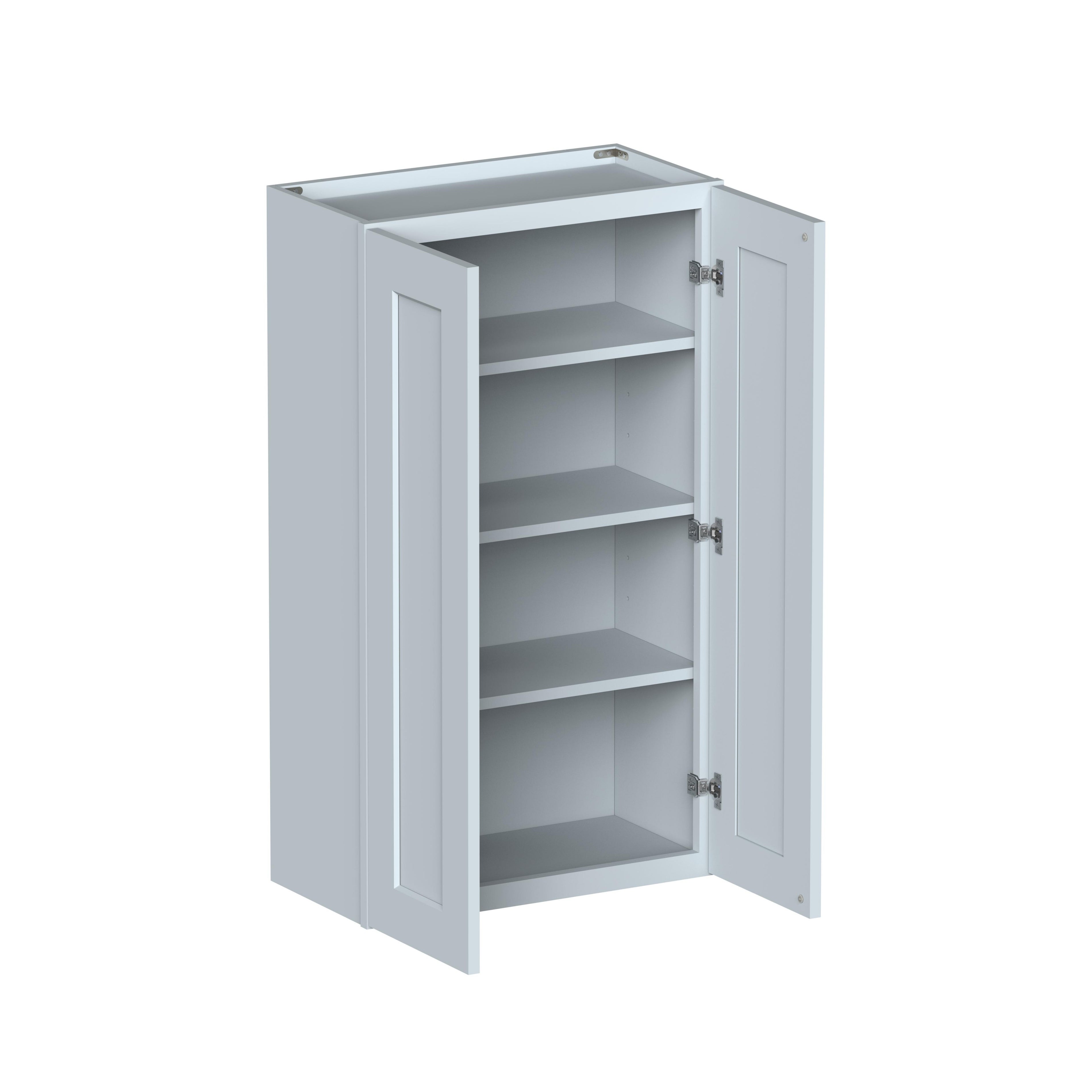 24"W x 12"D x 42"H Plywood Wall Kitchen Cabinet with 2 Doors Ready to Assemble