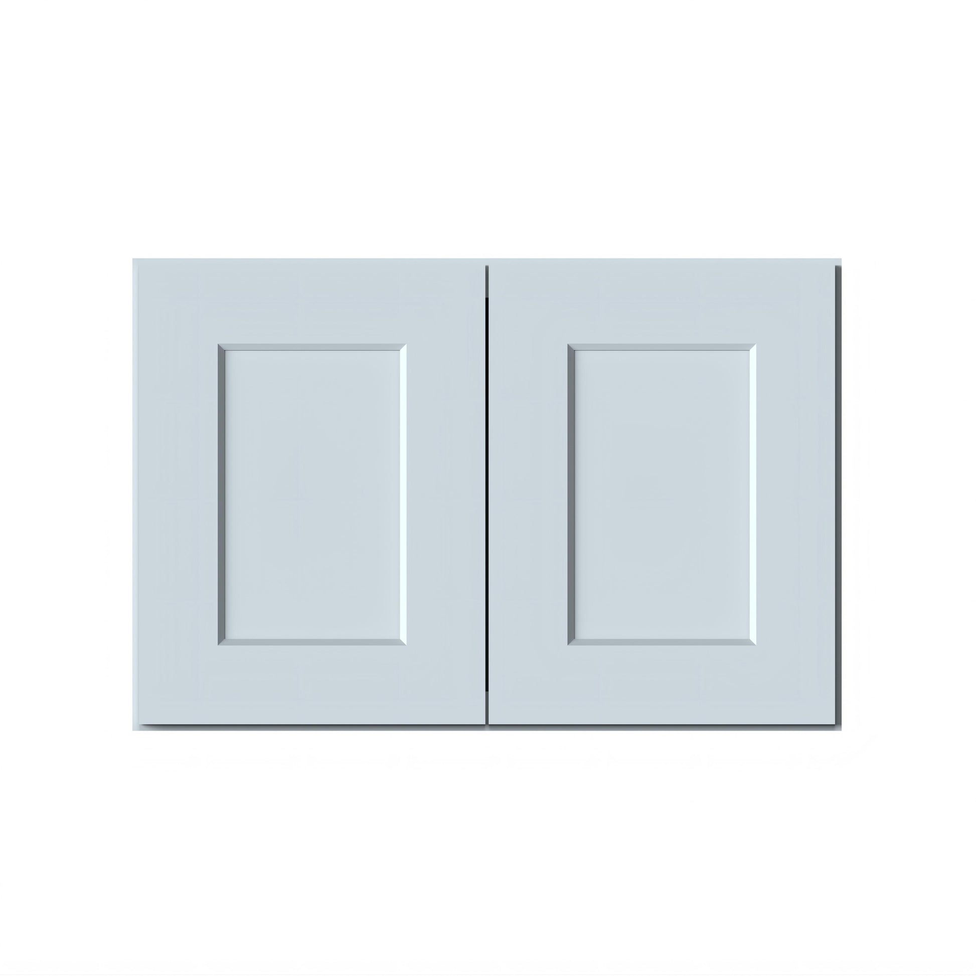 Dove Grey RTA 27"W x 12"D x 18"H Short Wall Cabinet with 2 Doors