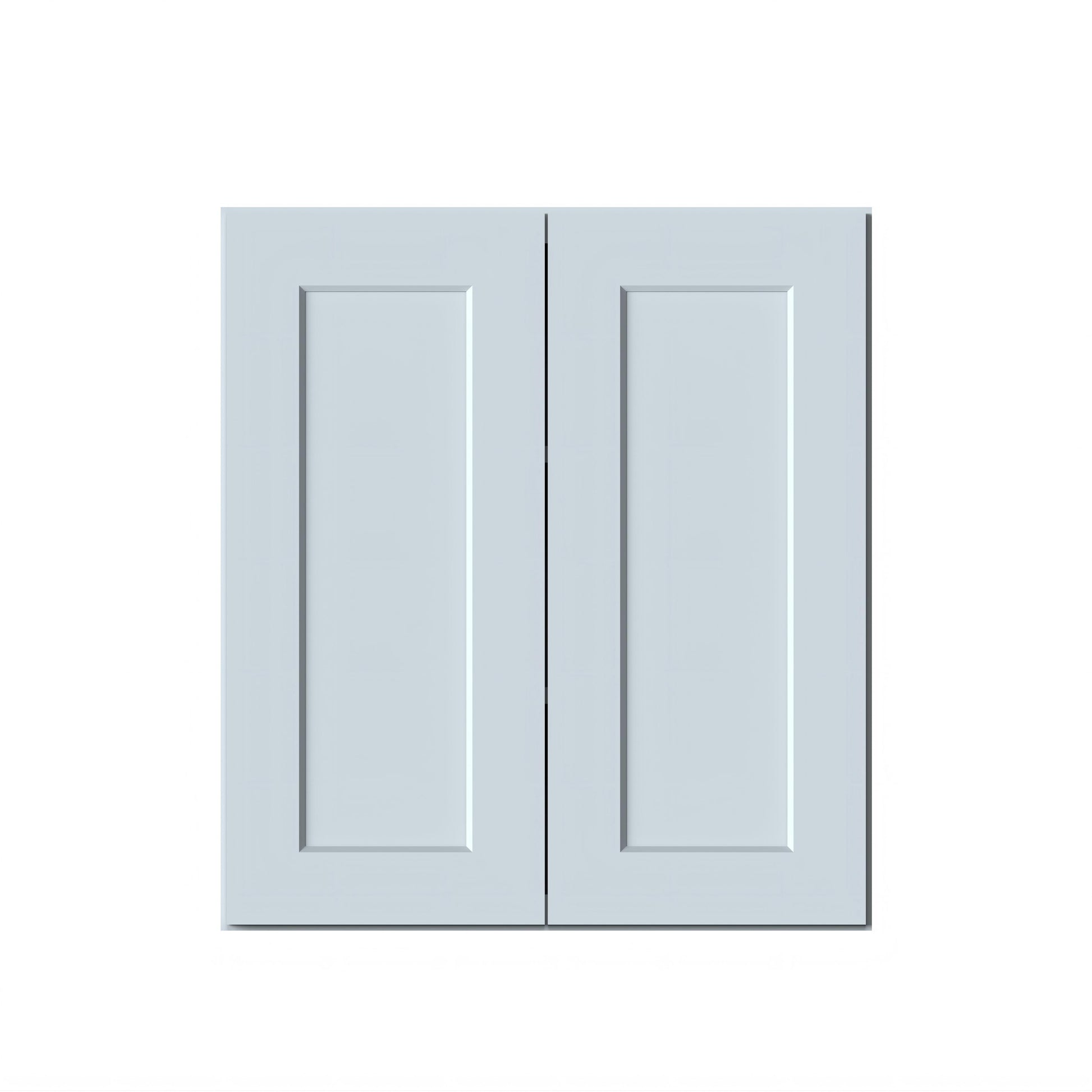 Dove Grey RTA 27"W x 12"D x 30"H Standard Wall Cabinet with 2 Doors and 2 Shelves