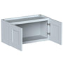 30"W x 12"D x 15"H Plywood Wall Kitchen Cabinet with 2 Doors Ready to Assemble