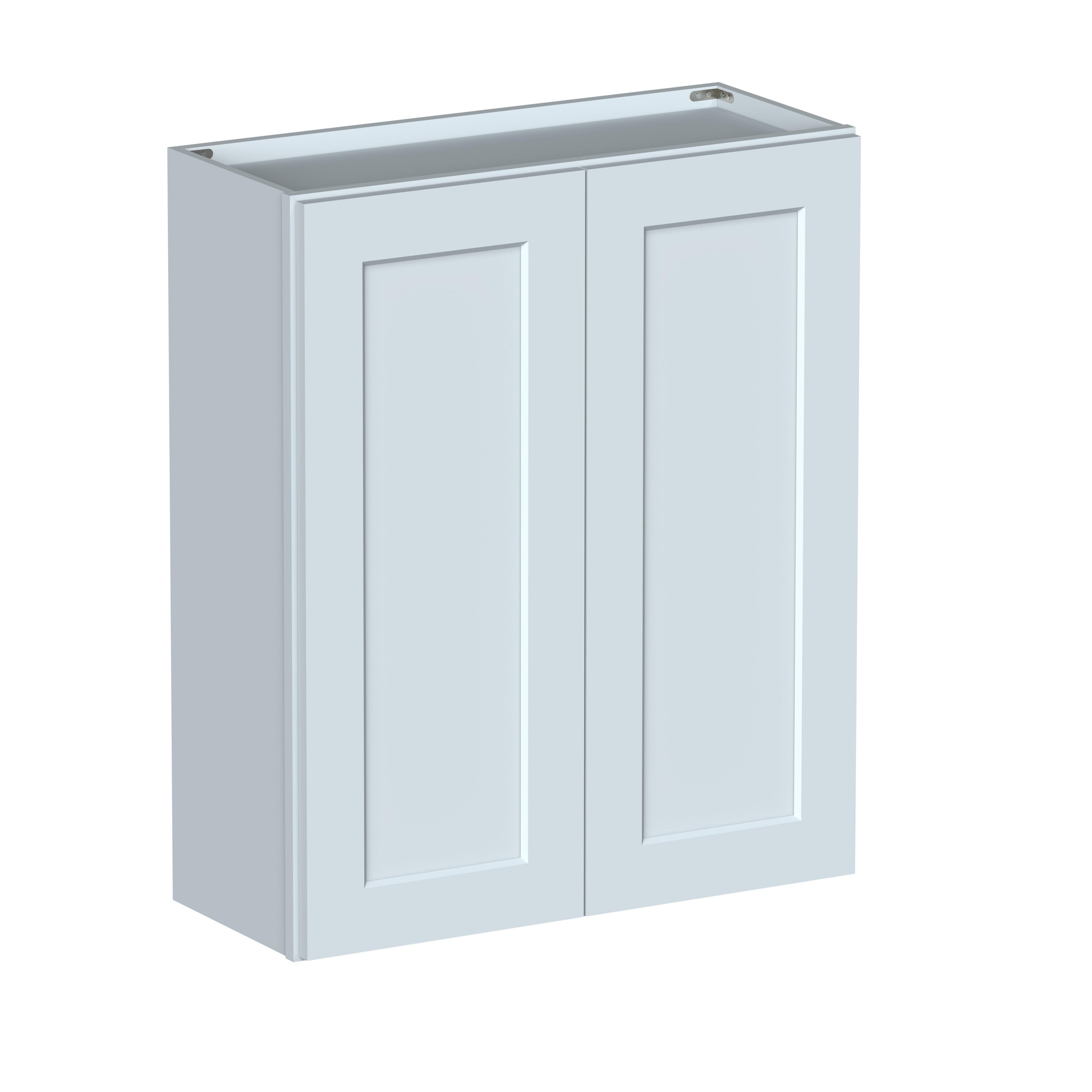 30"W x 12"D x 36"H Plywood Wall Kitchen Cabinet with 2 Doors Ready to Assemble