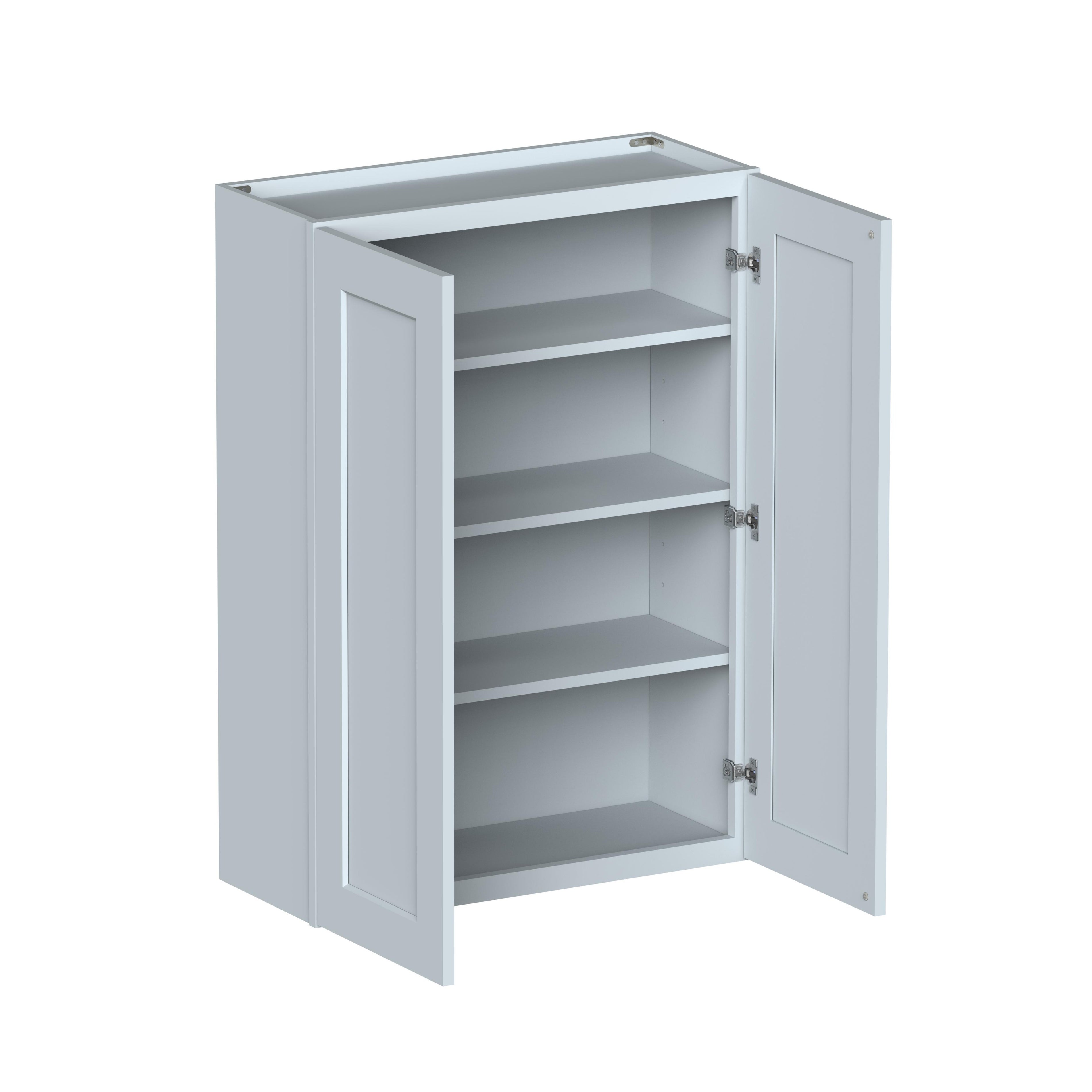 30"W x 12"D x 42"H Plywood Wall Kitchen Cabinet with 2 Doors Ready to Assemble