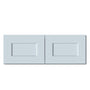 Dove Grey RTA 33"W x 12"D x 12"H Short Wall Cabinet with 2 Doors