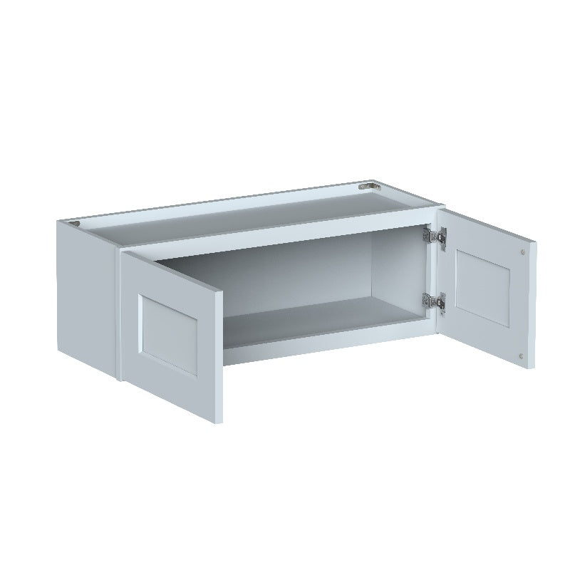 Dove Grey RTA 33"W x 12"D x 12"H Short Wall Cabinet with 2 Doors