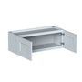Dove Grey RTA 33"W x 12"D x 12"H Short Wall Cabinet with 2 Doors