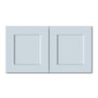 Dove Grey RTA 33"W x 12"D x 18"H Short Wall Cabinet with 2 Doors