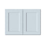 Dove Grey RTA 33"W x 12"D x 24"H Short Wall Cabinet with 2 Doors and 1 Shelf