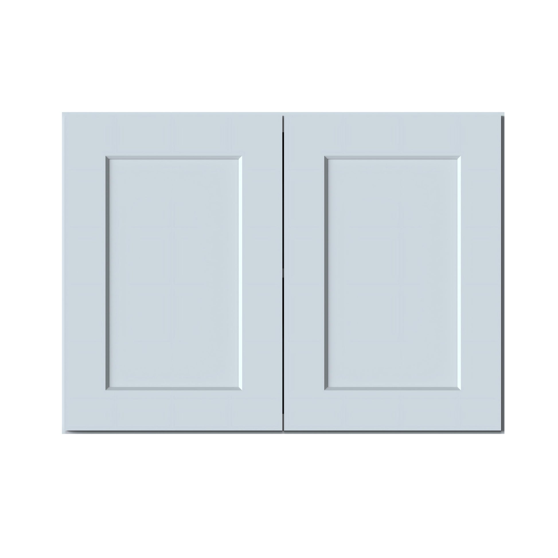 Dove Grey RTA 33"W x 12"D x 24"H Short Wall Cabinet with 2 Doors and 1 Shelf