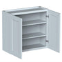 Dove Grey RTA 33"W x 12"D x 30"H Standard Wall Cabinet with 2 Doors and 2 Shelves