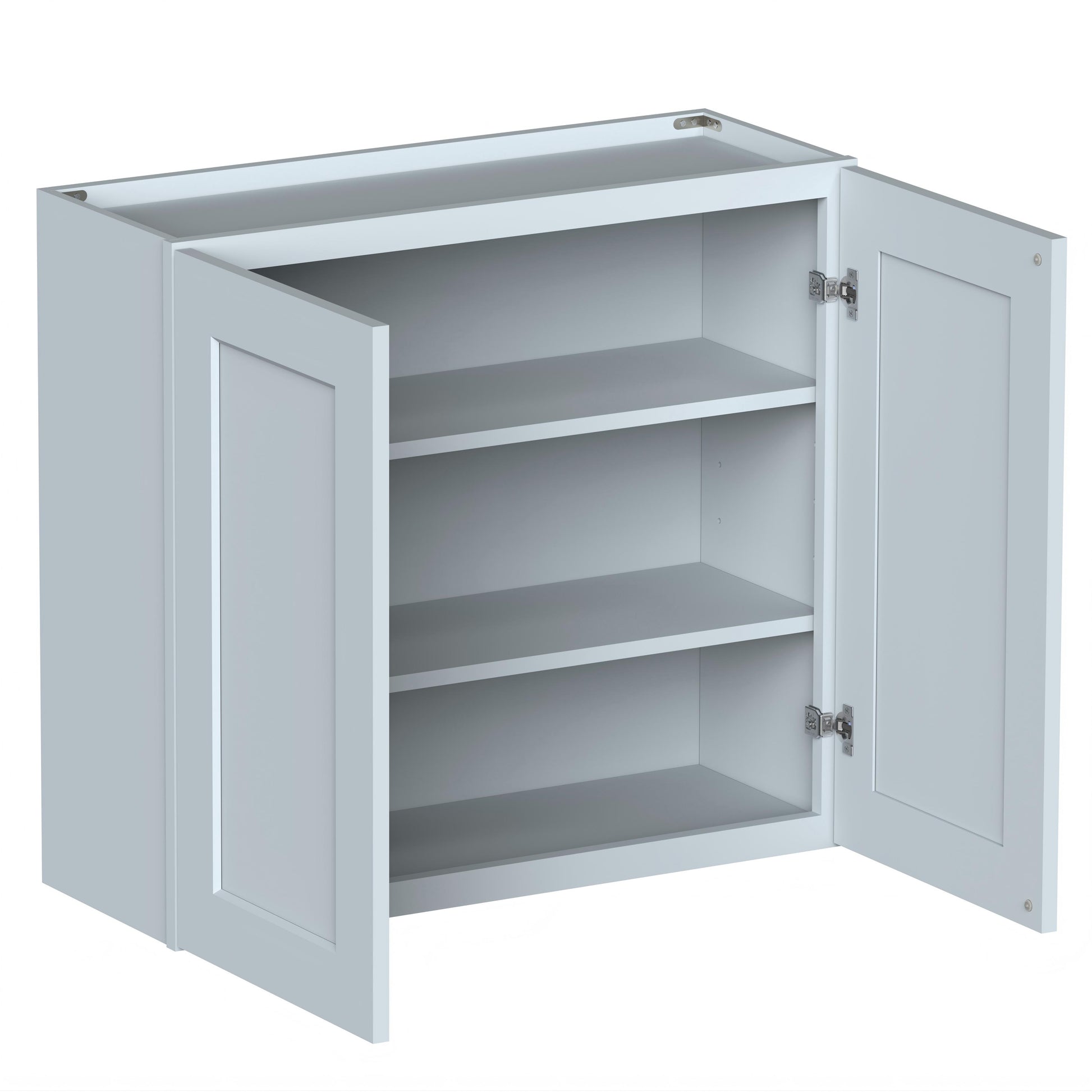Dove Grey RTA 33"W x 12"D x 30"H Standard Wall Cabinet with 2 Doors and 2 Shelves