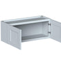 36"W x 12"D x 15"H Plywood Wall Kitchen Cabinet with 2 Doors Ready to Assemble