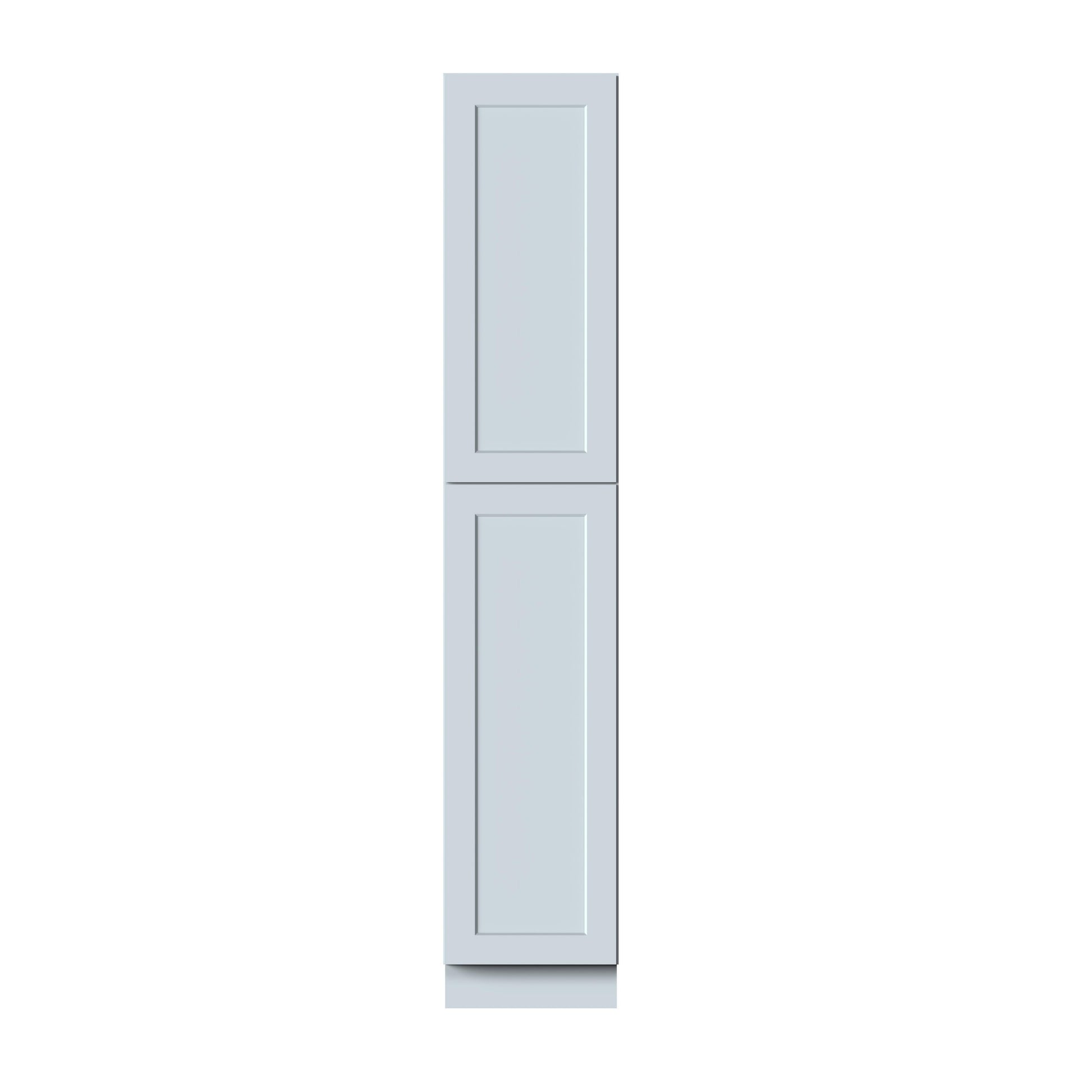 18"W x 27"D x 96"H Plywood Tall Pantry Kitchen Cabinet with 2 Doors Ready to Assemble