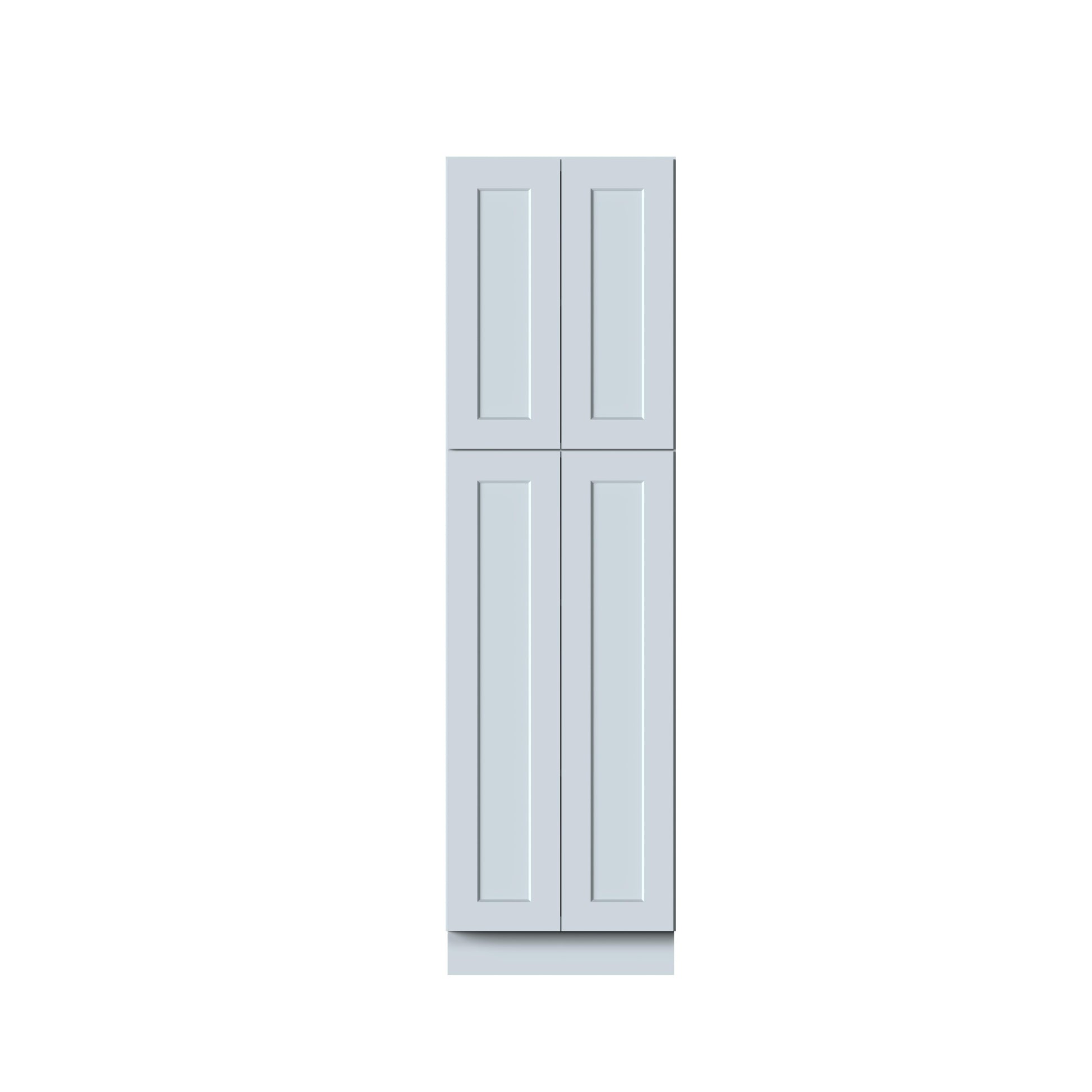 24"W x 27"D x 84"H Plywood Tall Pantry Kitchen Cabinet with 2 Doors Ready to Assemble