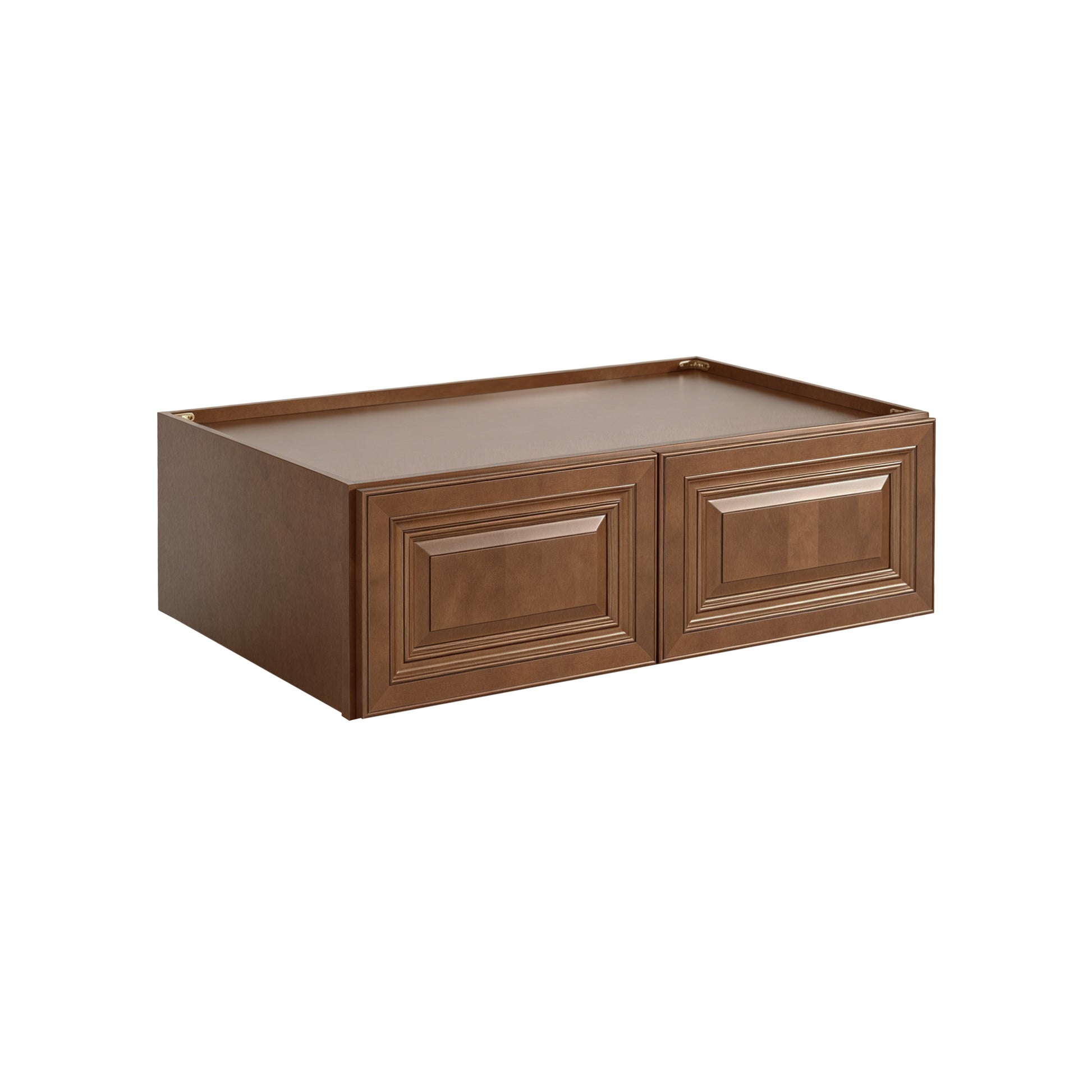 Dark Caramel RTA 36"W x 27"D x 12"H Deep Wall Cabinets with 2 Doors