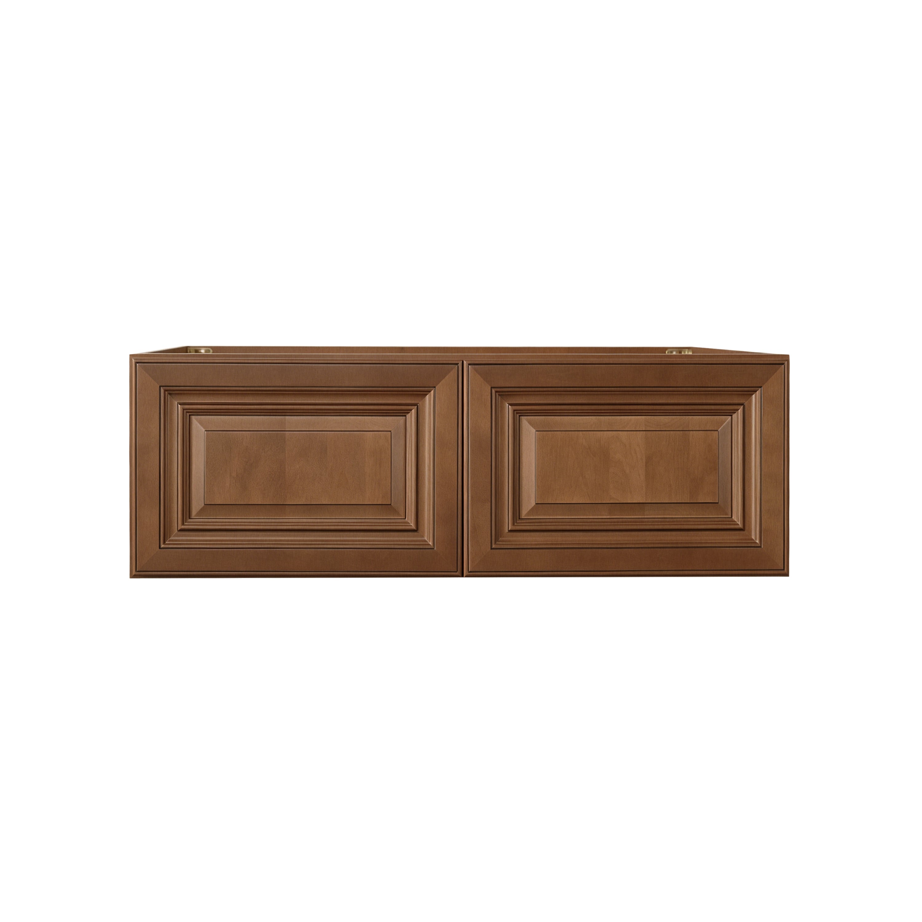 Dark Caramel RTA 36"W x 27"D x 12"H Deep Wall Cabinets with 2 Doors