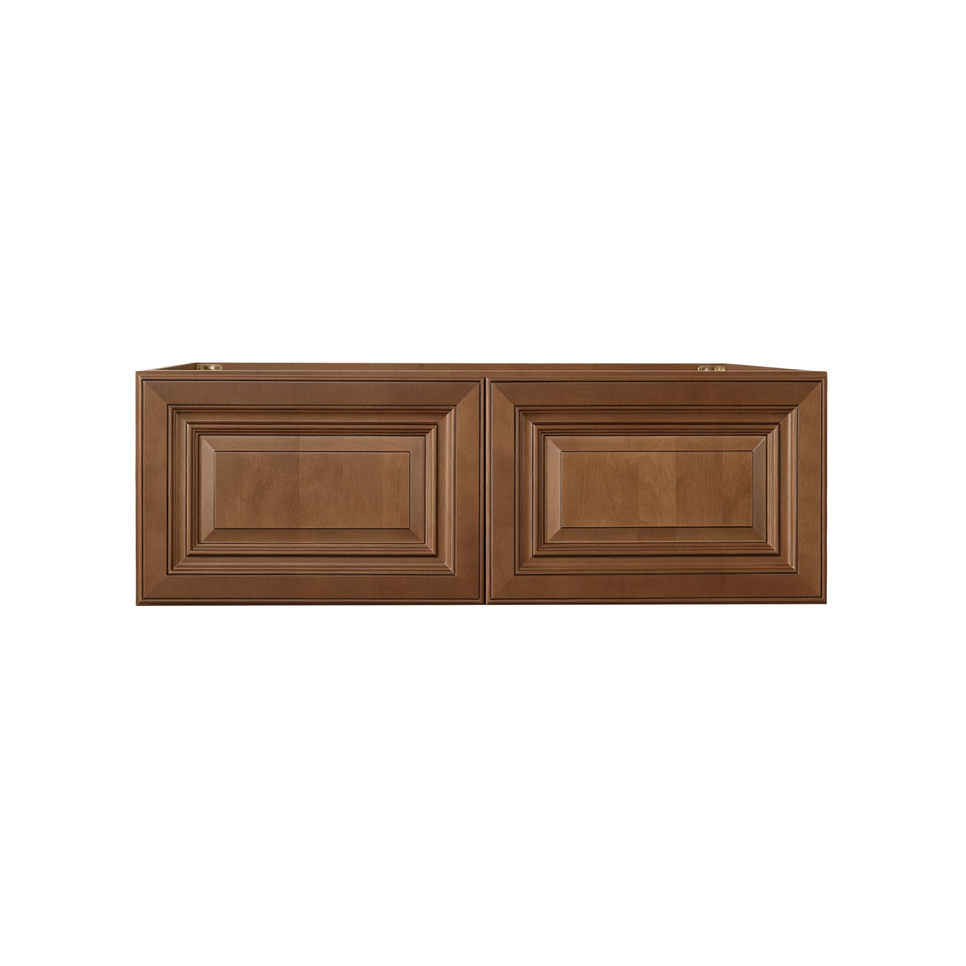 Dark Caramel RTA 36"W x 27"D x 12"H Deep Wall Cabinets with 2 Doors