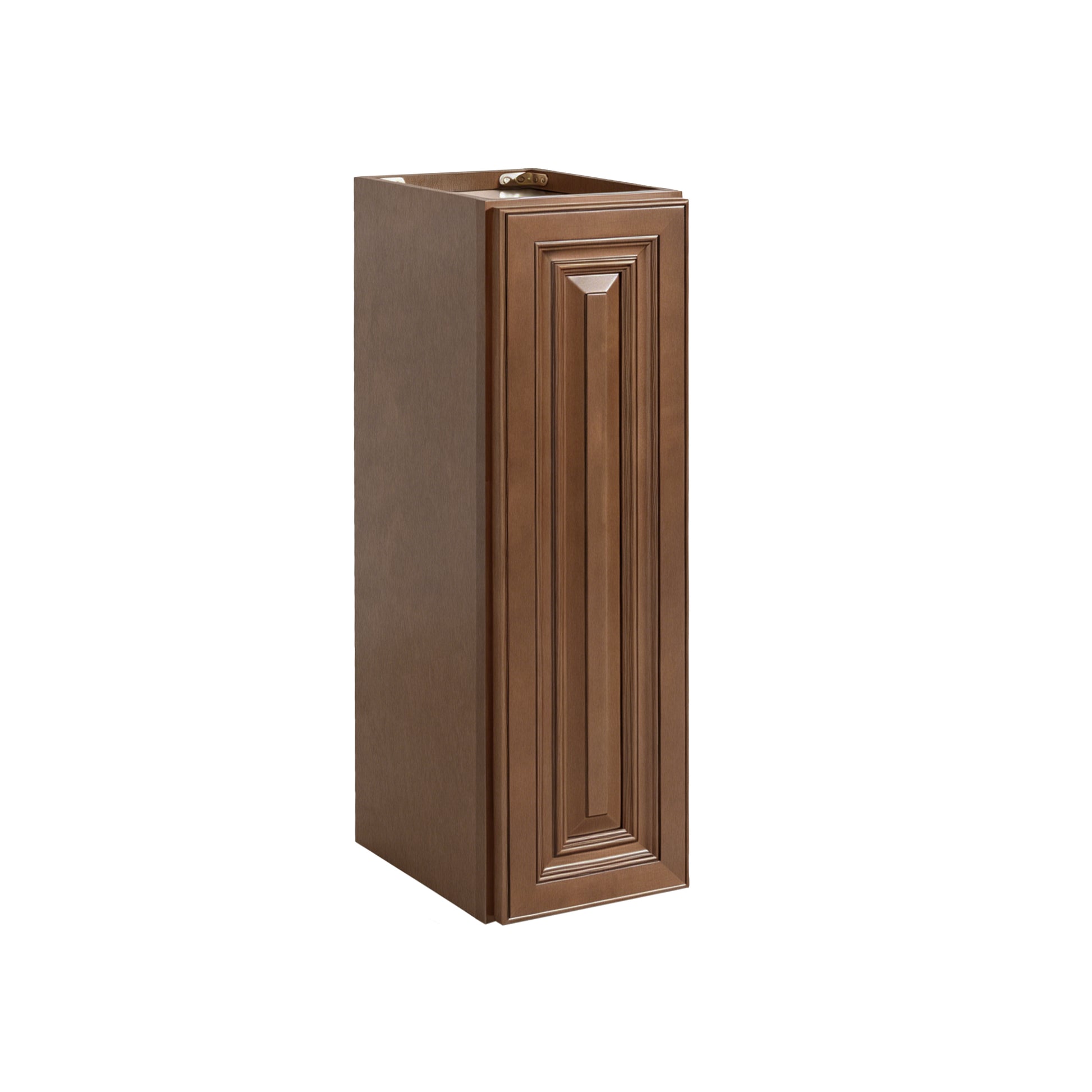 Dark Caramel RTA 9"W x 12"D x 30"H Standard Wall Cabinet with 1 Door & 2 Shelves