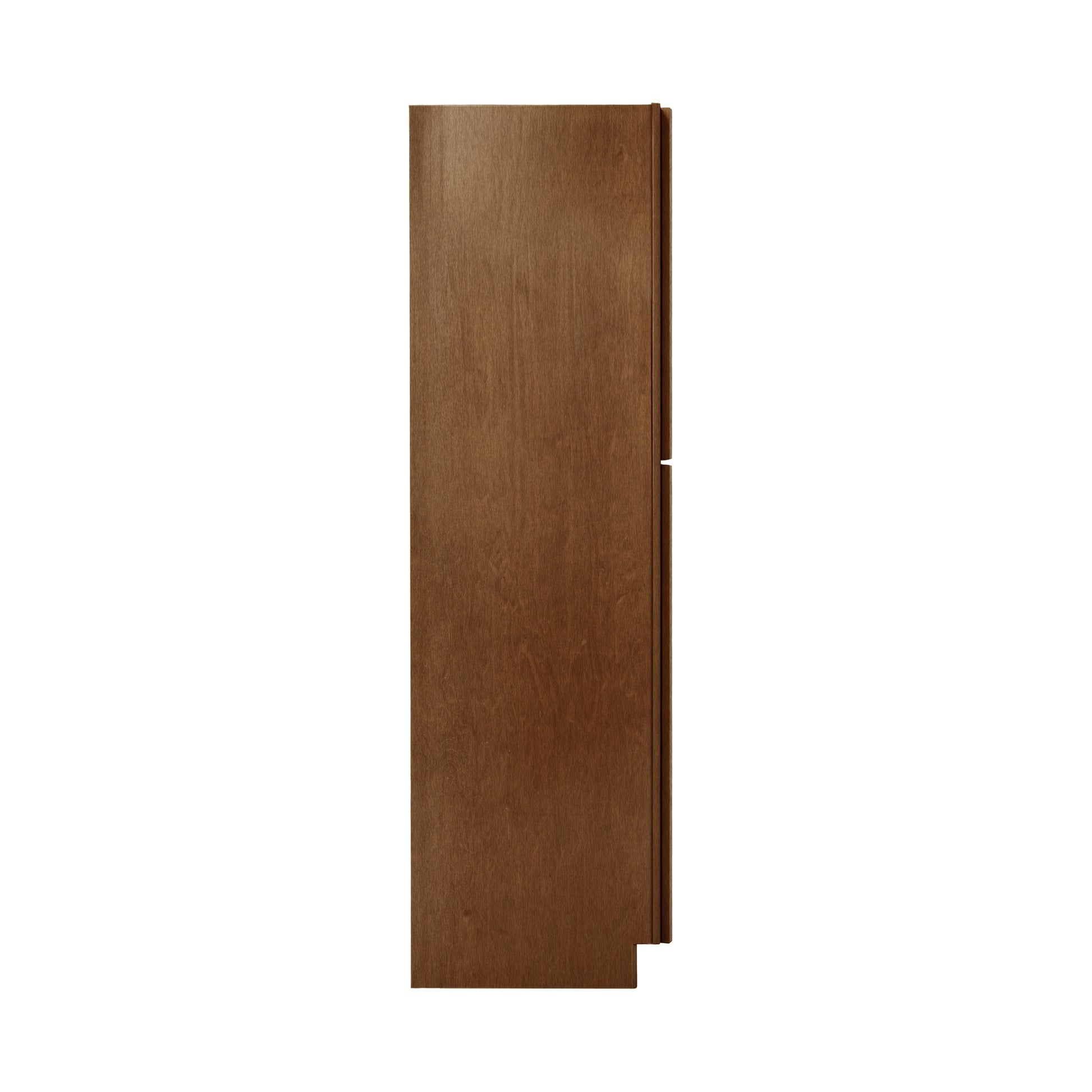 Dark Caramel RTA 30"W x 27"D x 90"H Pantry Cabinet with 4 Doors & 3 Shelves