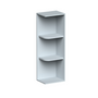 Dove Grey RTA 12"W x 36"H x 9"D 2-Shelf Wall End Open Shelf