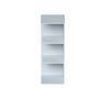 Dove Grey RTA 12"W x 36"H x 9"D 2-Shelf Wall End Open Shelf