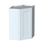 Dove Grey RTA 24"W x 36"H x 12"D Standard Corner Wall Cabinet with 1 Door and 2 Shelves