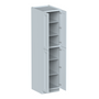 Dove Grey RTA 24"W x 96"H x 27"D Pantry Cabinet with 4 Doors and 6 Shelves