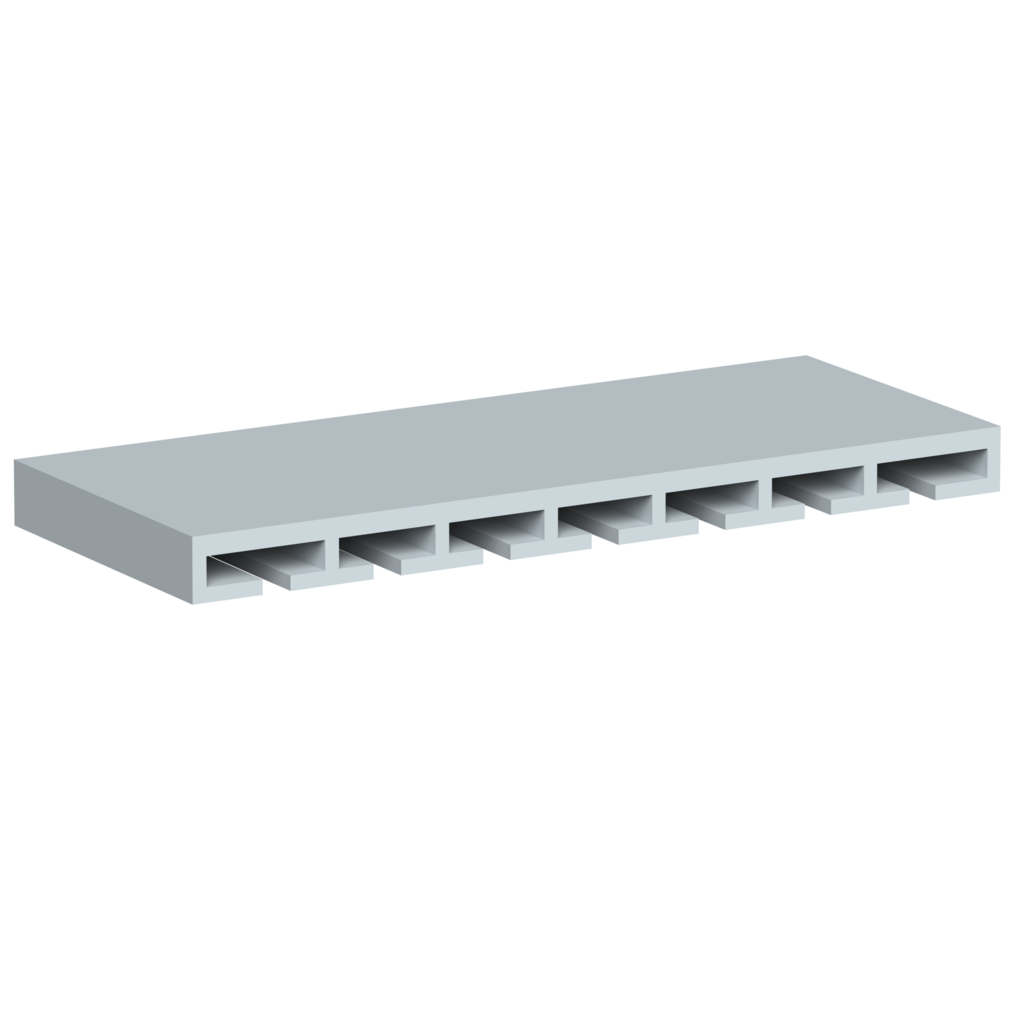 Dove Grey RTA 30"W x 1.5"H x 12"D Glass Holder