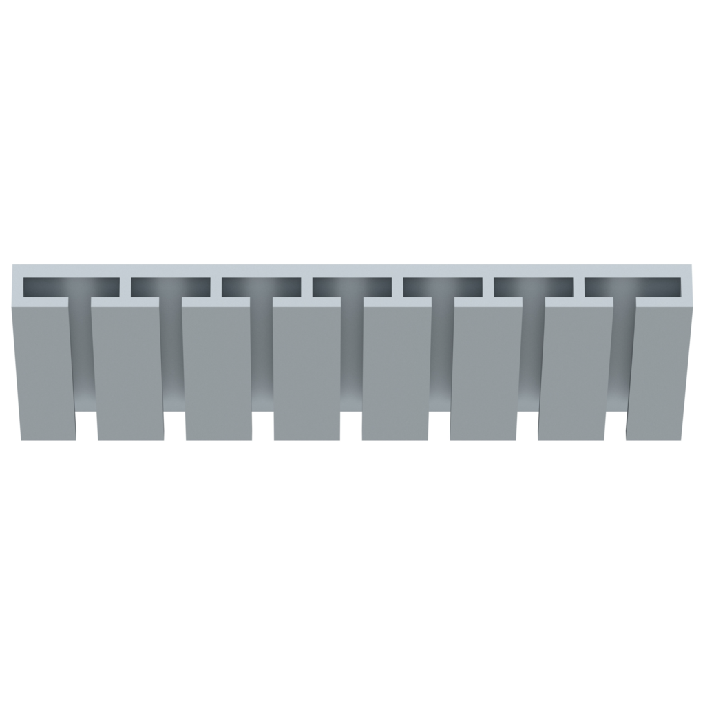 Dove Grey RTA 30"W x 1.5"H x 12"D Glass Holder