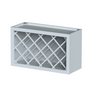 Dove Grey RTA 30"W x 18"H x 12"D Wine Rack Wall Cabinet