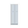Dove Grey RTA 30"W x 84"H x 27"D Pantry Cabinet with 4 Doors and 5 Shelves