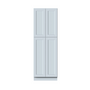 Dove Grey RTA 30"W x 90"H x 27"D Pantry Cabinet with 4 Doors and 6 Shelves