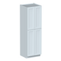 Dove Grey RTA 30"W x 96"H x 27"D Pantry Cabinet with 4 Doors and 6 Shelves