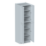 Dove Grey RTA 30"W x 96"H x 27"D Pantry Cabinet with 4 Doors and 6 Shelves