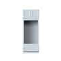 Dove Grey RTA 33"W x 90"H x 27"D Double Oven Cabinet with 2 doors, 1 drawers and 2 shelves