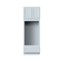 Dove Grey RTA 33"W x 96"H x 27"D Double Oven Cabinet with 2 doors, 1 drawers and 3 shelves
