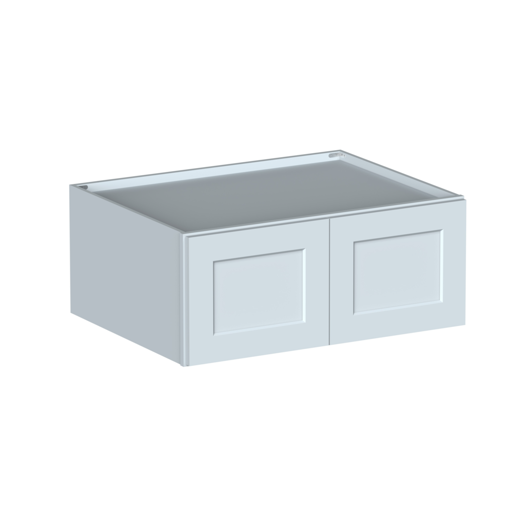  Dove Grey RTA 36"W x 15"H x 27"D Deep Wall Cabinet with 2 Doors