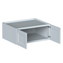  Dove Grey RTA 36"W x 15"H x 27"D Deep Wall Cabinet with 2 Doors