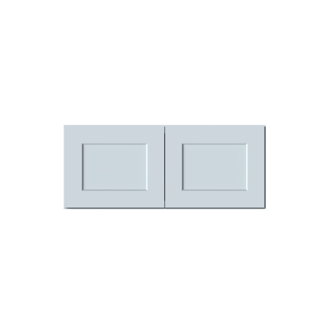  Dove Grey RTA 36"W x 15"H x 27"D Deep Wall Cabinet with 2 Doors