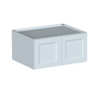 Dove Grey RTA 36"W x 18"H x 27"D Deep Wall Cabinet with 2 Doors