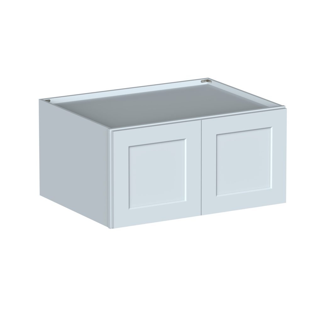 Dove Grey RTA 36"W x 18"H x 27"D Deep Wall Cabinet with 2 Doors
